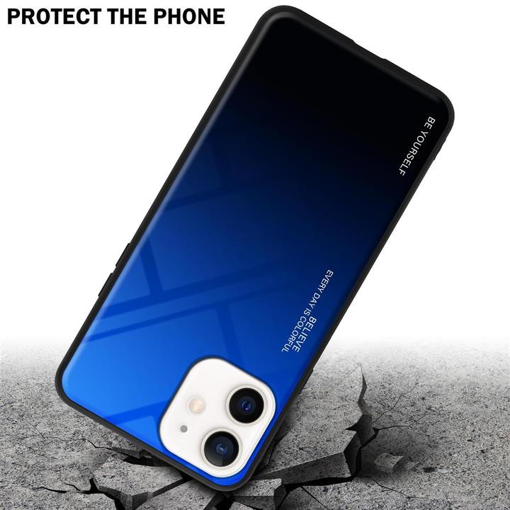 Produktbild Cadorabo TPU 2 Farben Glas Cover (Apple iPhone 12 mini)