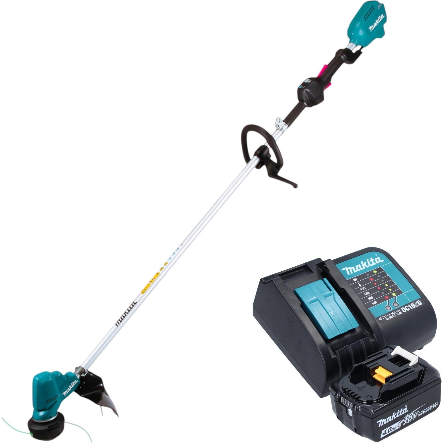 Makita, Decespugliatore, DUR 190 LSMX9 Akku Rasentrimmer 18 V 300 mm Brushless + 1x Akku 4,0 Ah + Ladegerät