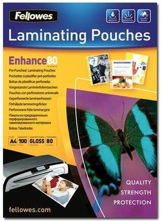 Produktbild Fellowes Enhance 80 (A4, 100 Stück, 80 µm)