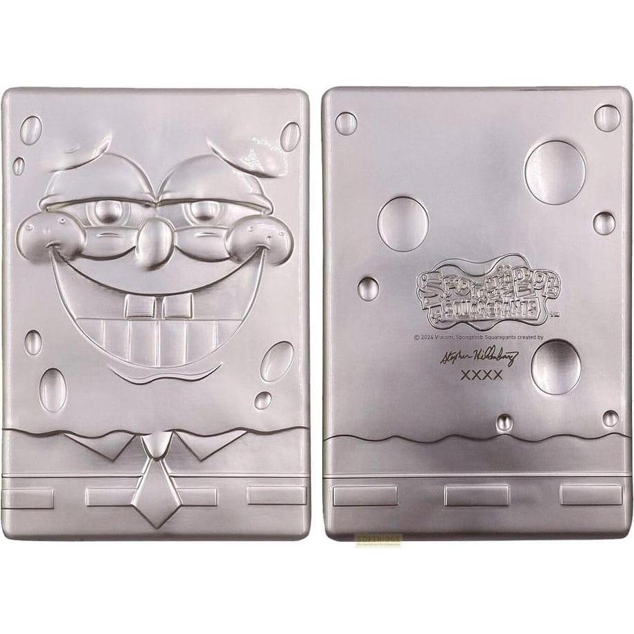 Fanattik BOB L'EPONGE - 25ans - Lingot en Métal - Limited Edition Silver