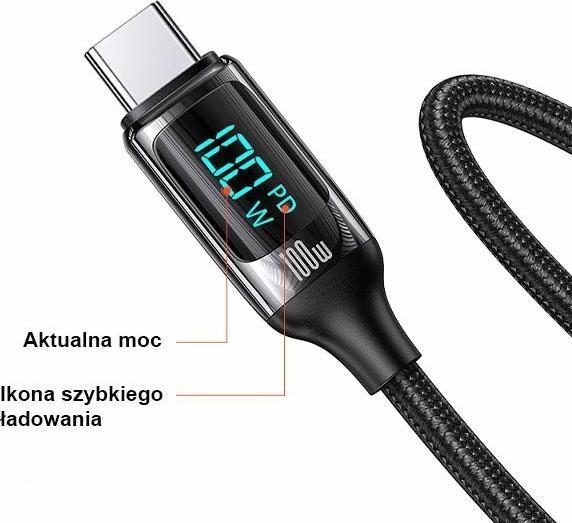 Actual product image Usams USB C – USB C (3 m)