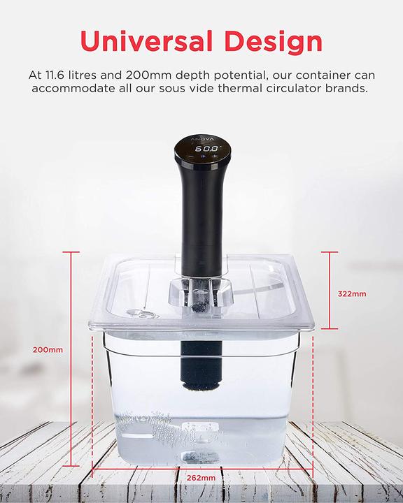 Actual product image Sous Vide Tools Polycarbonate container