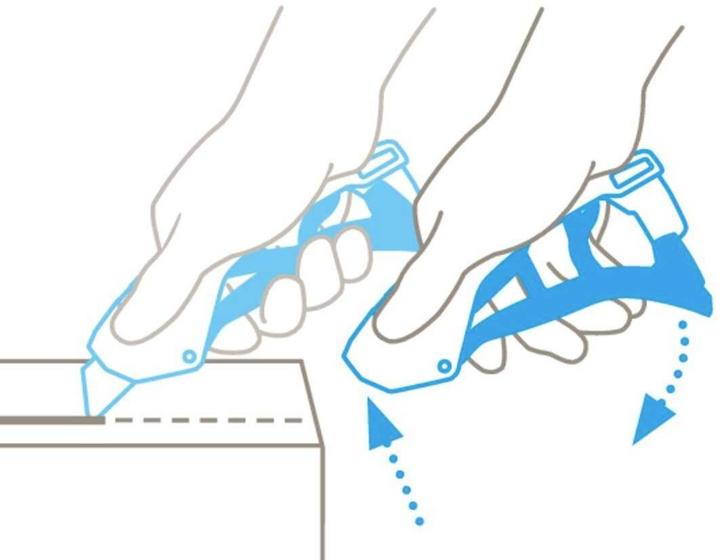 Immagine prodotto Martor 610002.02 Coltello di sicurezza SECUNORM 610 XDR con lama trapezoidale 160099 1pz. (Taglierini)