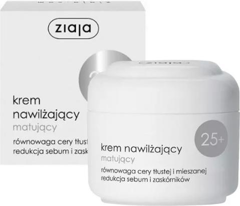 Actual product image Ziaja Face Cream 25+ Moisturising Mattifying Oily And Mixed Skin 50Ml (50 ml, Day cream)