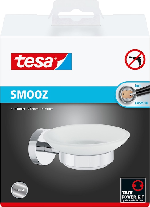 Produktbild tesa SMOOZ Seifenhalter inkl. Klebelösung ohne Bohren