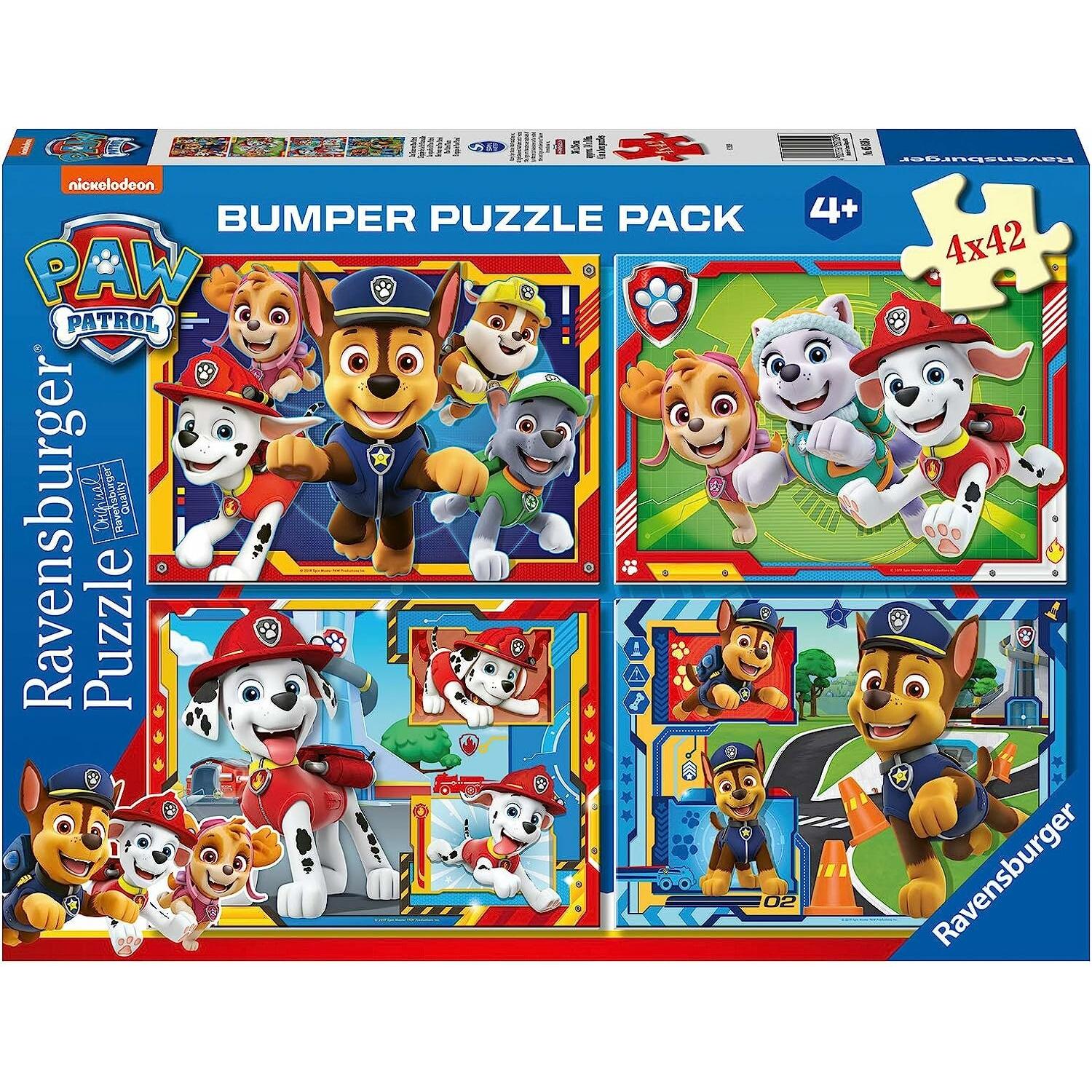 Ravensburger 4 Puzzle of 42 Pieces Bumper Pack - Paw Patrol (42 Teile)