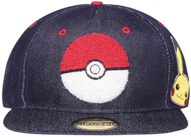 Actual product image Pokémon Denim Snapback Cap (One size)