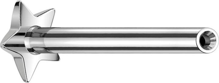 Produktbild Star Piercing Micro Threadless Labret-Stab Stern silber (ohne Messing, Titan)