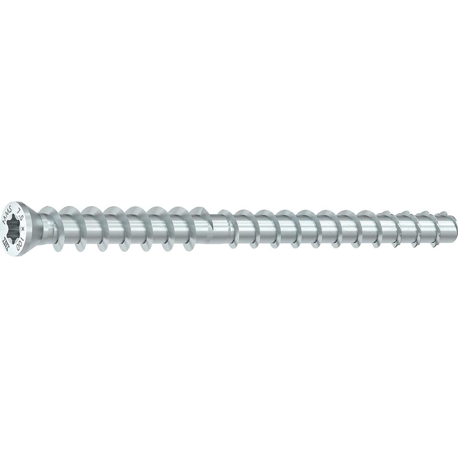 Heco, Schrauben, MMS TC Schraubanker Senkkopf TX45 mit Holzanschlussgewinde Lägne 10x130mm (25 Schrauben pro Stück)