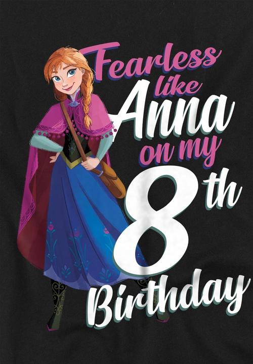 Produktbild Disney Frozen Fearless Like Anna TShirt 8 Geburtstag (128)