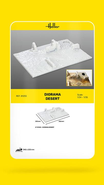 Actual product image Heller Socle Diorama Desert