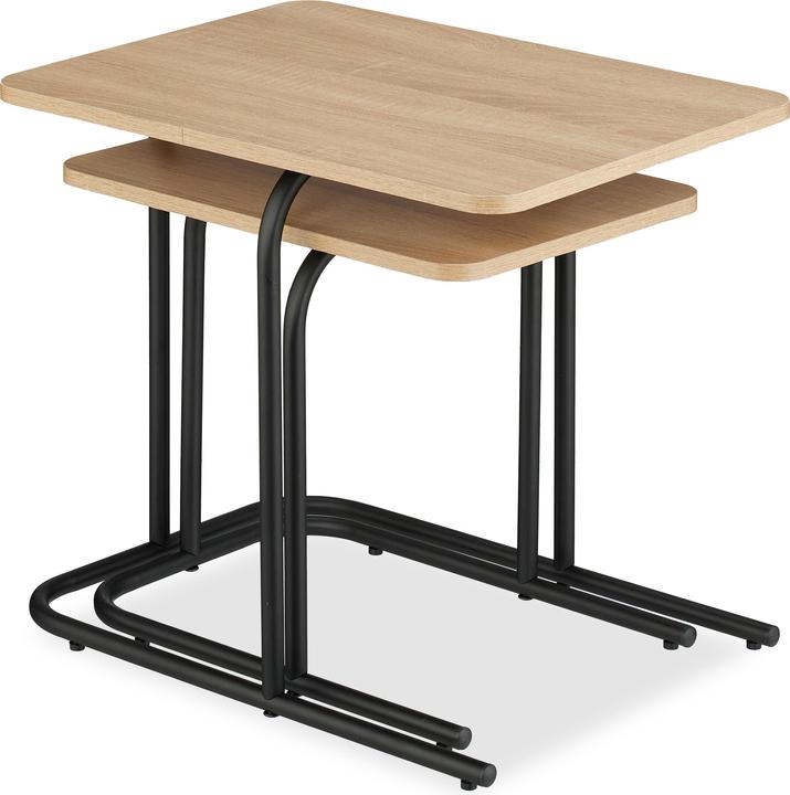 Image du produit Relaxdays ensemble de 2 tables d'appoint