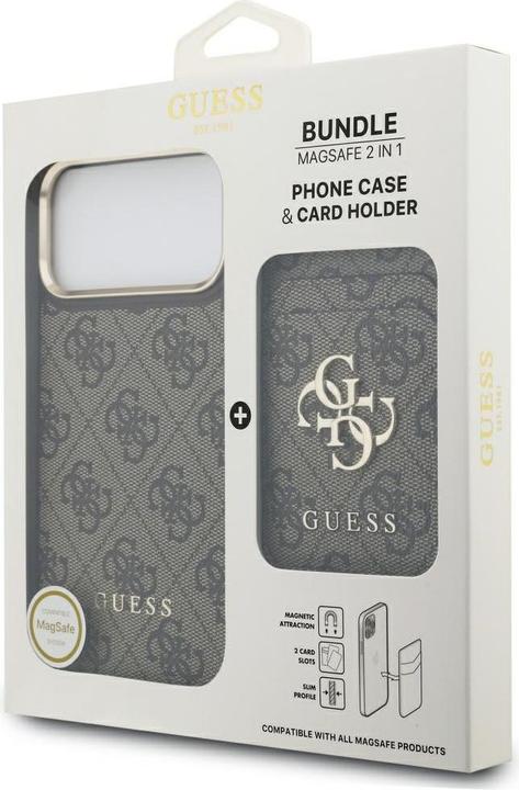 Produktbild Guess - Cardslot 4G MagSafe (GUBPHCP17XP4SM4MCW) - iPhone 17 Pro Max - Brown (Apple iPhone 17 Pro Max)