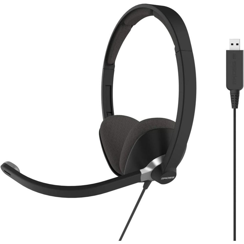 Thumbnail - Koss CS300 USB Communication Headsets, On-Ear, Wired, Microphone, Black (Kabelgebunden, USB-A), Office Headset, Schwarz
