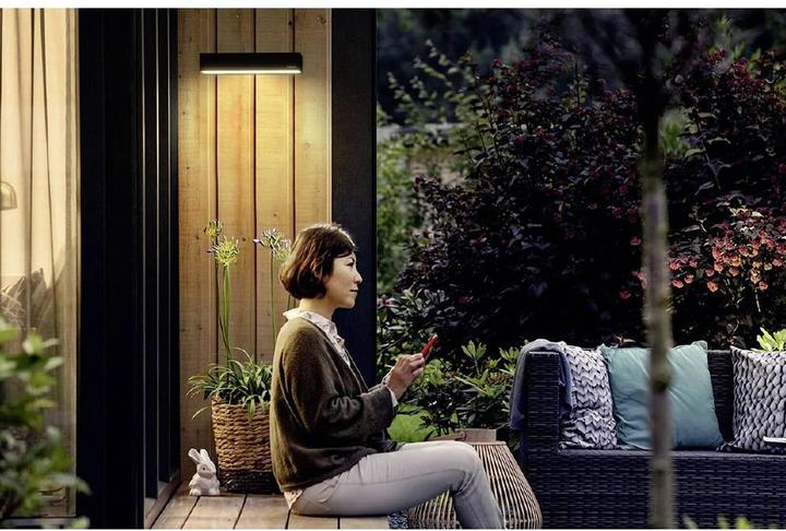 Produktbild Sygonix SY-5801968 Solar-Aussenwandleuchte Neutralweiss Anthrazit-Grau (1000 lm, IP54)