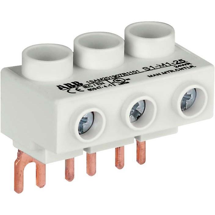 ABB, Verteilerschrank Zubehör, STOTZ-KONTAKT 3-Phasen-Einspeiseblock S1-M1-25
