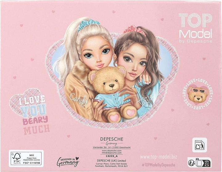 Produktbild Magni Depesche TOPModel Schreibwarenbox TEAM TEDDY (Rosa, 3 x)