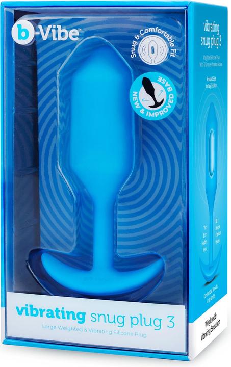 Produktbild B-Vibe Vibrating Snug Plug 3 (L) Blue