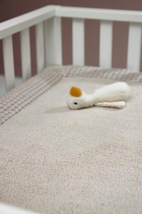 Produktbild Meyco Baby Waffel Teddy Laufgittereinlage - greige (80 cm, 100 cm)