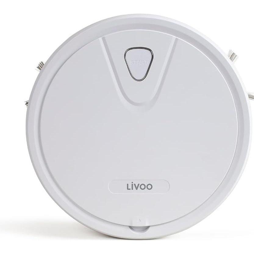 Livoo Bianco Aspirapolvere Robot, Robot Aspirapolvere,