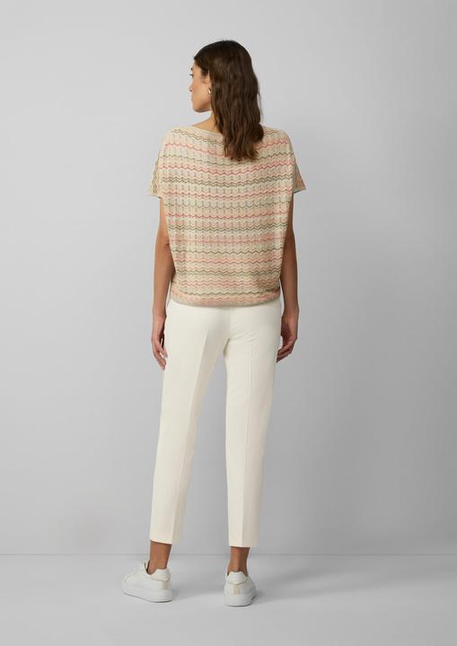 Image du produit S.Oliver Strickpullunder Stricktop mit Zick-Zack-Muster im Relaxed Fit (XL)