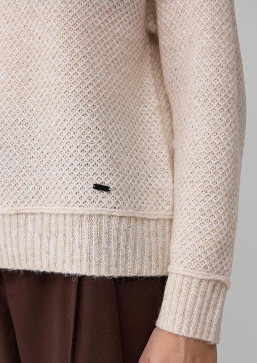 Produktbild s.Oliver Strickpullover Weicher Wollmix-Strickpullover mit Stehkragen (36)