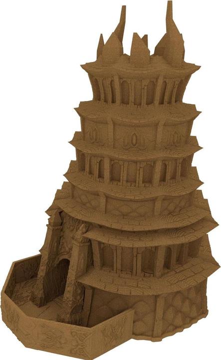 Produktbild Feldherr Fates End Würfelturm Drow gold, 3D gedrucktes Spielzubehör (Kunststoff)
