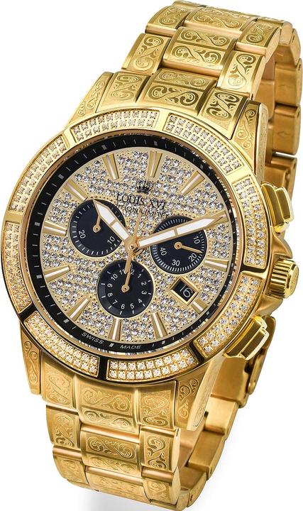Immagine prodotto Louis XVI LXVI1126 Majeste Iced Out Cronografo Uomo 43mm 5ATM (Cronografo, 43 mm)