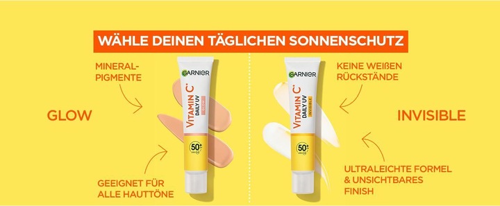 Actual product image Garnier Bright Complete Vitamin C Fluide Tinted (40 ml, Face fluid, SPF 50+)