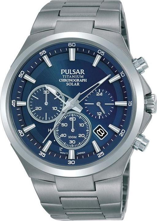 Pulsar solar (Analogue wristwatch, 44 mm)