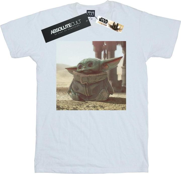 Actual product image Star Wars Mens The Mandalorian The Child Scene T-Shirt (3XL)