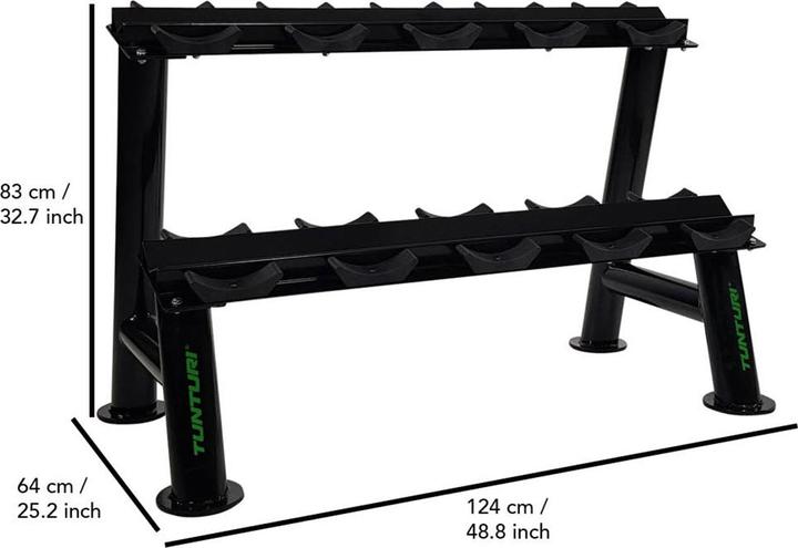 Image du produit Tunturi modularer Profi Hantelständer Ablagen