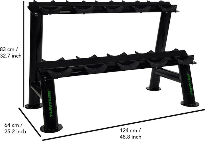 Produktbild Tunturi modularer Profi Hantelständer Ablagen