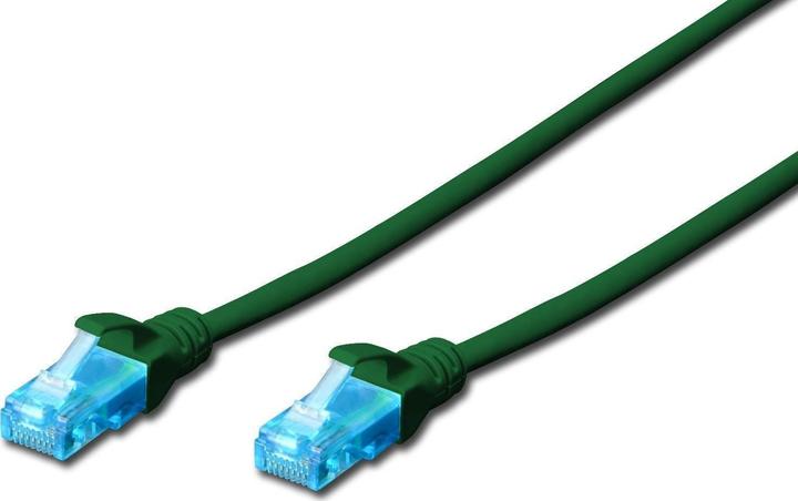 Produktbild Digitus Patchcord UTP cat.5e 30m PVC green (U/UTP, CAT5e, 30 m)
