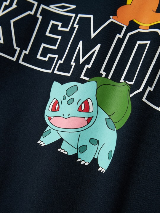 Actual product image Name it Nkmday Pokemon Nreg Sweat Bru Noos Sky (158)