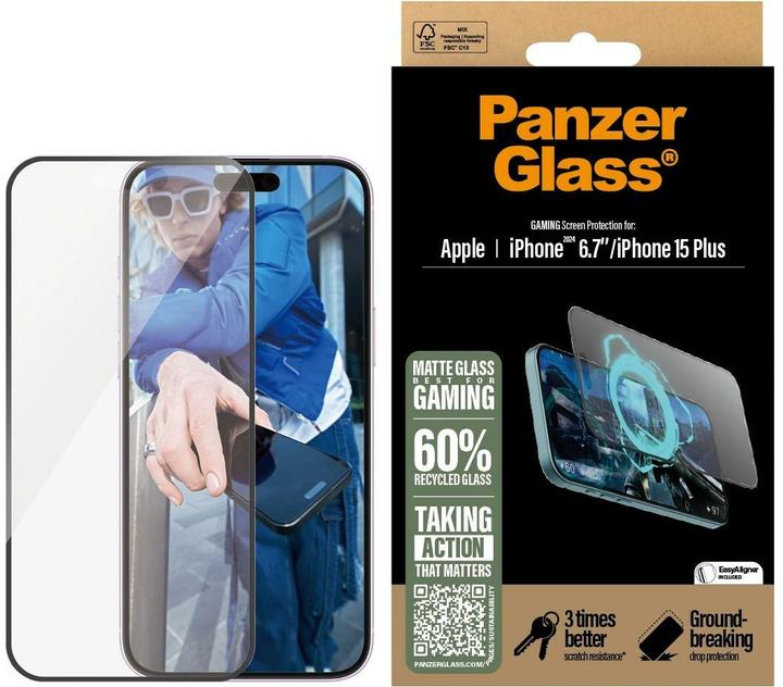 Produktbild PanzerGlass Gaming UWF (1 Stk., Apple iPhone 15 Plus, Apple iPhone 16 Plus)