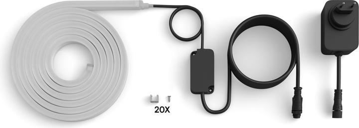 Produktbild Philips Hue Neon Gradient Outdoor Lightstrip (Mehrfarbig, 500 cm, Outdoor)