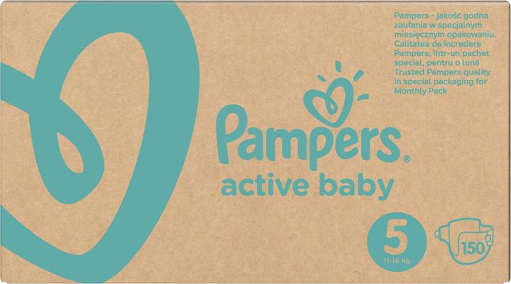 Actual product image Pampers Active Baby (Size 5, Monthly box, 150 Piece)