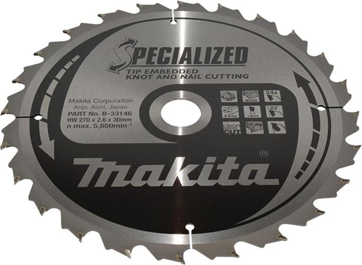 Productafbeelding Makita SPECIALIZED zaagblad 270x30x24Z