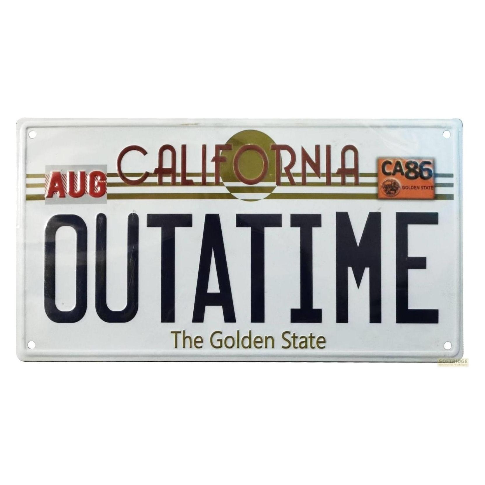 Fanattik, Wanddecoratie, Back To The Future, "Outatime" DeLorean Nummerplaat 1/1