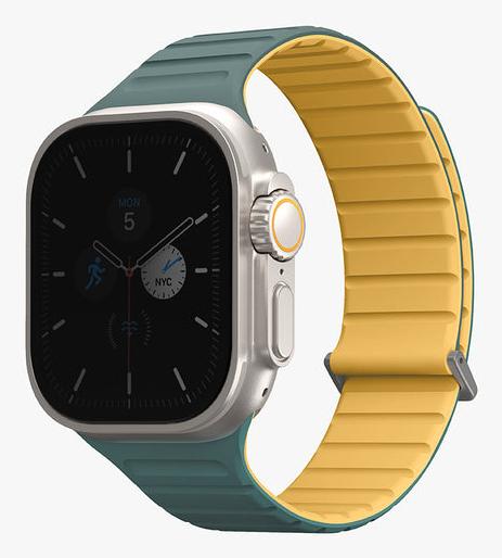 Actual product image Uniq pasek Revix Evo Apple Watch Series 1/2/3/4/5/6/7/8/9/SE/SE2/Ultra/Ultra2 42/44/45/49mm Reversible (42 mm, 49 mm, 45 mm, 44 mm, Stainless steel, Silicone)