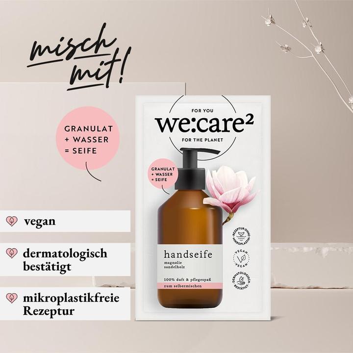 Actual product image we:care2 Handseifen-Granulat (Liquid soap, refill)