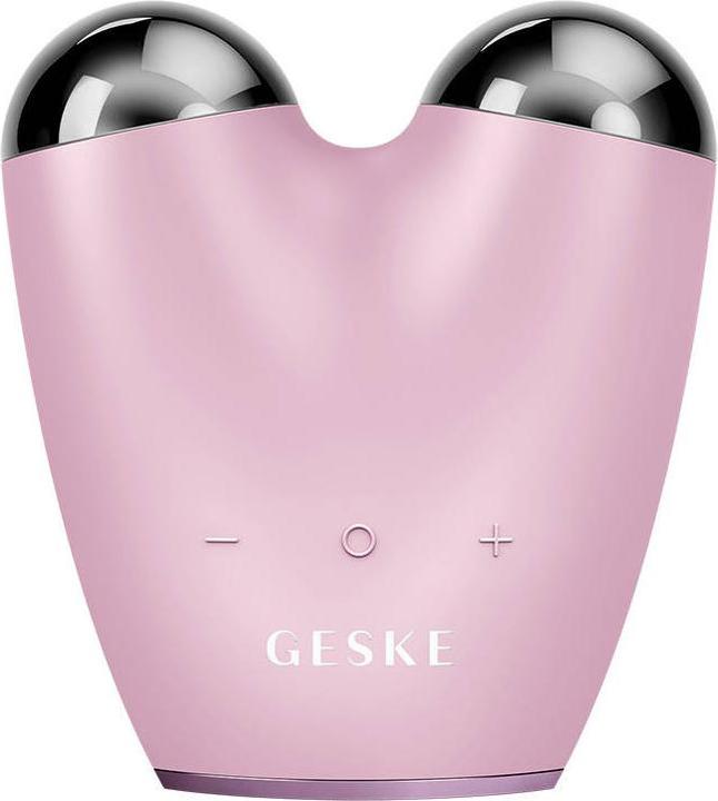 Produktbild Konjac Sponge Mikroprądowy lifting do twarzy 6w1 Geske z Aplikacją (różowy)