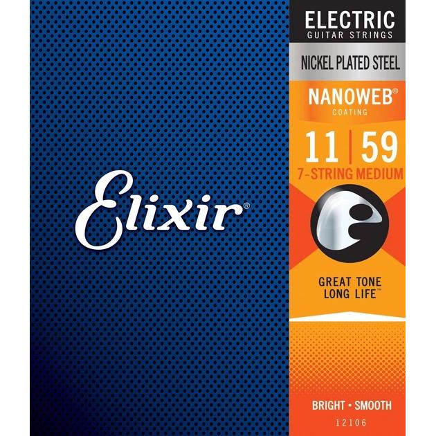 Gore Wear Elixir 12106 Nanoweb Elec. 7M 011/059 (7 x, Gitarre, 0.01"), Saiten