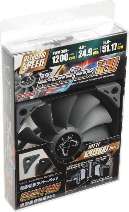 Actual product image Scythe Case fan Kaze Flex 120mm PWM Sp (120 mm, 1 x)