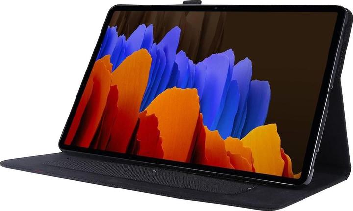Produktbild König Design Schutz Tablet Hülle für Samsung Galaxy Tab S7 FE Case Cover Tasche Etuis Schwarz (Galaxy Tab S7 FE)