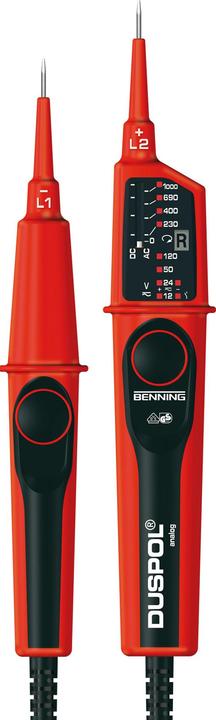 Image du produit Benning Testeur de tension bipolaire DU (CAT IV 600V, CAT III 1000V)