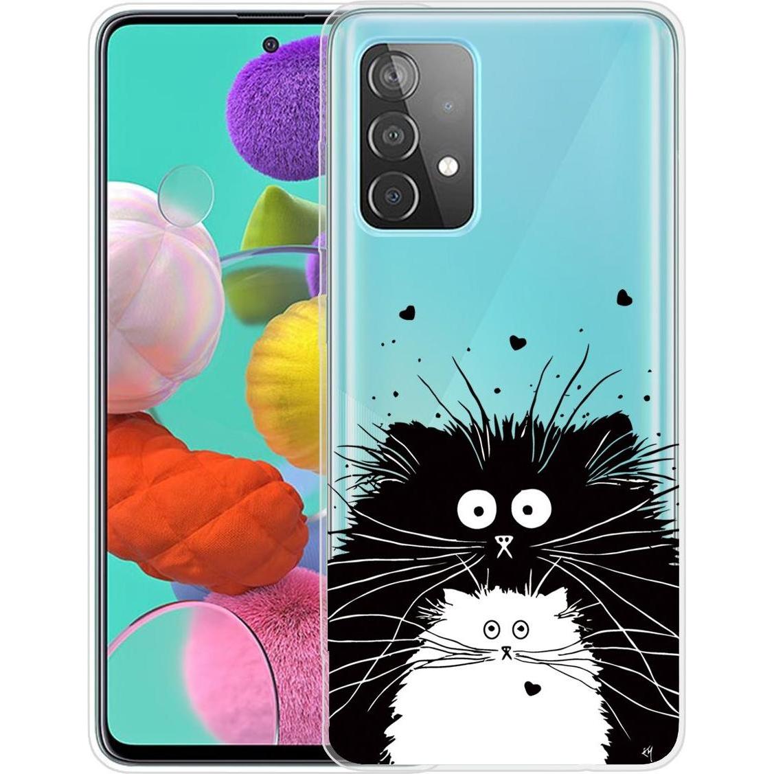 König Design Hülle Handy Schutz für Samsung Galaxy A52 4G 5G A52s Case Cover Etui Transparent (Samsung Galaxy A52, Samsu...