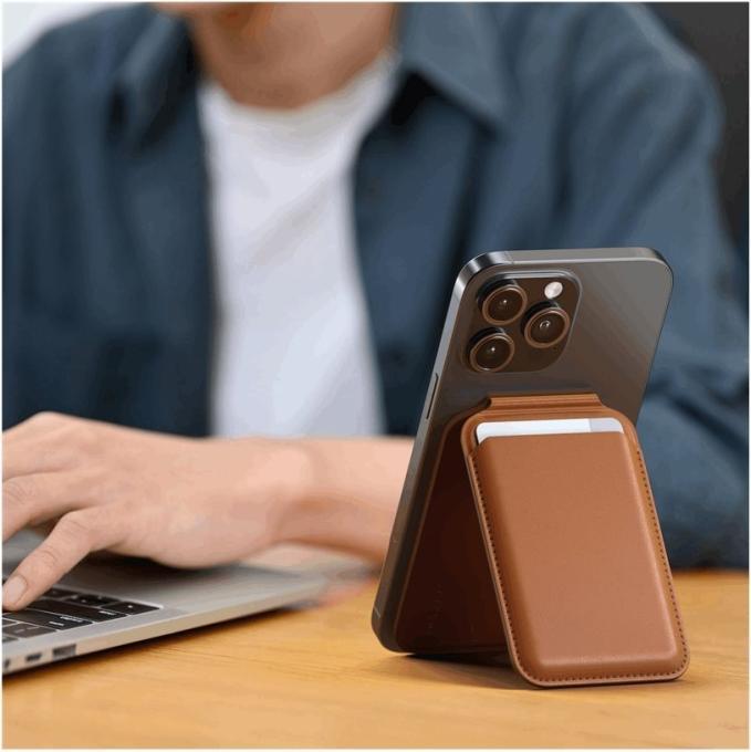 Image du produit Satechi Portefeuille magnétique Stand Brown (Apple iPhone X)