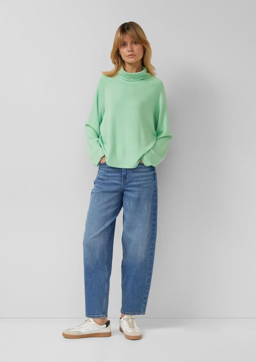 Produktbild s.Oliver Sweatshirt Sweatshirt aus Viskosemix im Relaxed Fit (36)